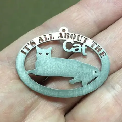 All About The Cat Titanium Pendant 1
