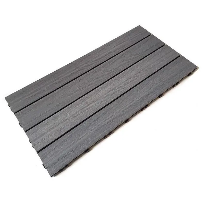 Castle Composites Quick Deck Decking Tile - Silver Grey (600 X 300 Mm) 1