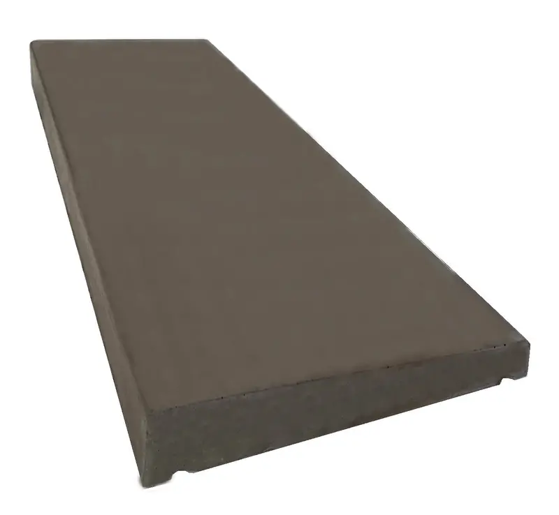 Castle Composites Single Weathered Coping Stones 600Mm X 230Mm - Dark Grey 1