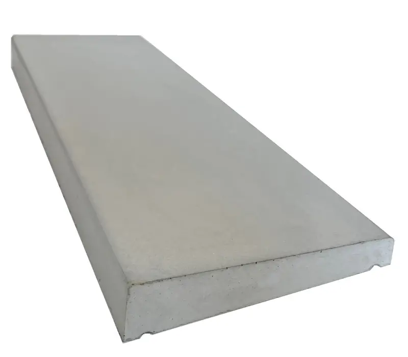 Castle Composites Single Weathered Coping Stones 600Mm X 230Mm - Light Grey 1