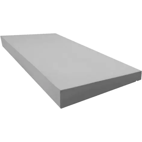 Castle Composites Single Weathered Coping Stones 600Mm X 300Mm - Light Grey 1
