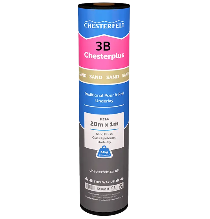 Chesterfelt 3B Bonding Glass Fibre Underlay 20M X 1M Roll 1