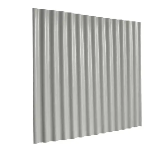 Cladco 13/3 Corrugated 0.5Mm Thick Polyester Paint Coated Roof Sheet - Light Grey 1