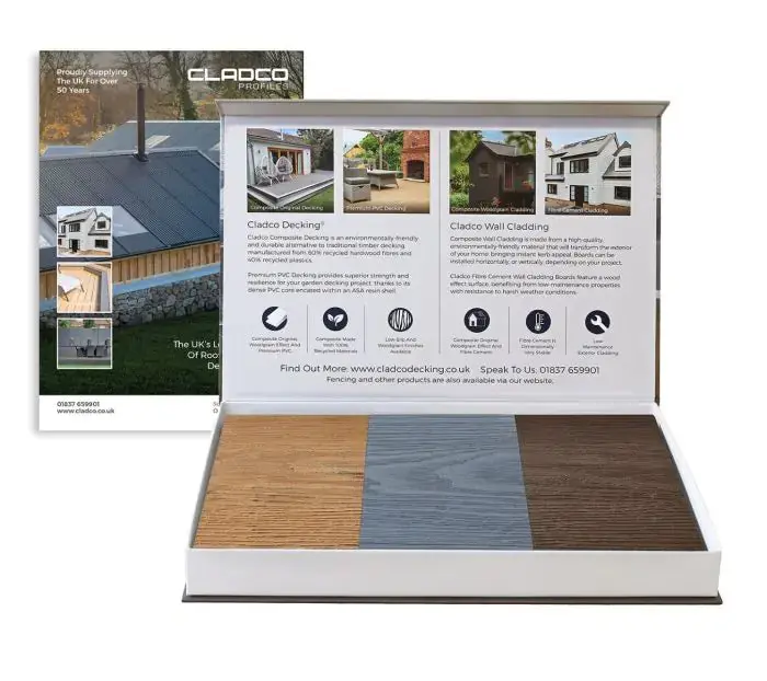 Cladco Nordeck Premium Pvc Decking Sample Sample Pack 1
