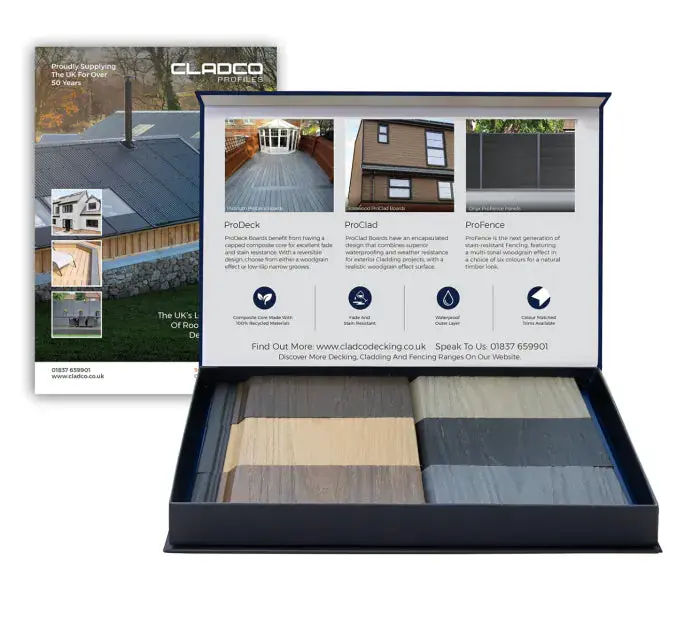 Cladco Proclad Woodgrain Composite Wall Cladding Sample Pack 1