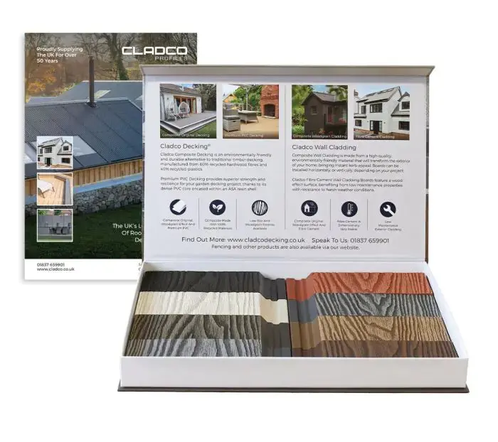 Cladco Signature Woodgrain Composite Wall Cladding Sample Pack 1