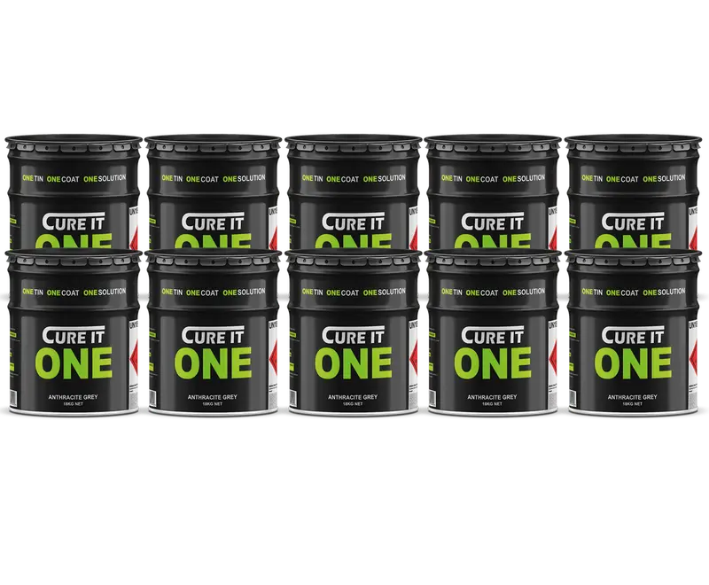 Cure It One Grp Roofing Resin - Anthracite Grey 18Kg (Pallet Of 10 Tins) 1