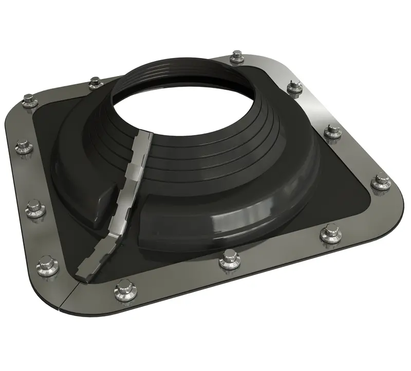 Dektite® Combo Epdm Pipe Flashing For Metal Roofs - Black (All Sizes) 1