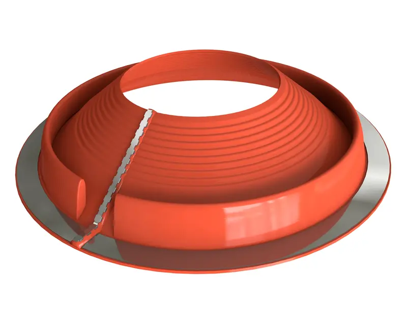 Dektite® Retrofit Epdm Pipe Flashing For Metal Roofs - Red (50 - 185Mm) 1