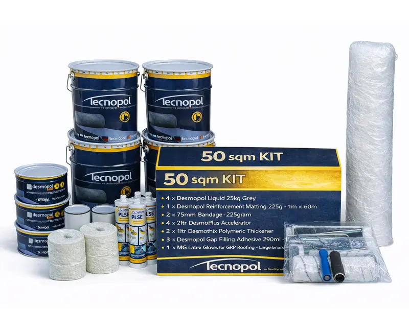 Desmopol Liquid Polyurethane Waterproofing Kit - 50M² 1