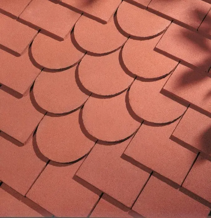 Dreadnought Clay Plain Roof Tiles - Red (Sandfaced) 1