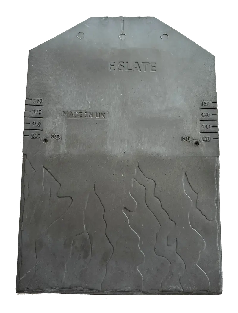 E-Slate Low Pitch Plastic Roof Slate 10° - Traditional Grey (Pack Of 16) 1
