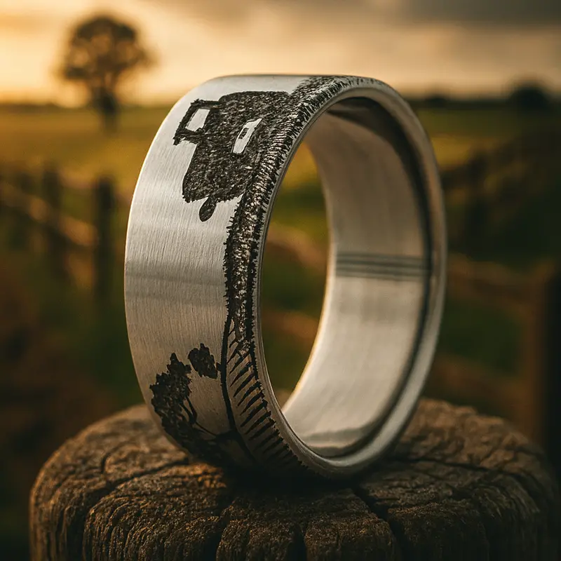Farmer Tractor Scene Ring 1