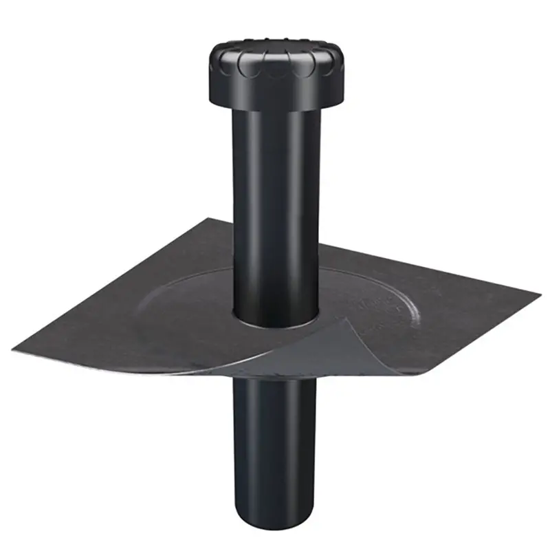 Klober Flavent Breather Extraction Vent With Pipe & Bitumen Skirt - 100Mm 1