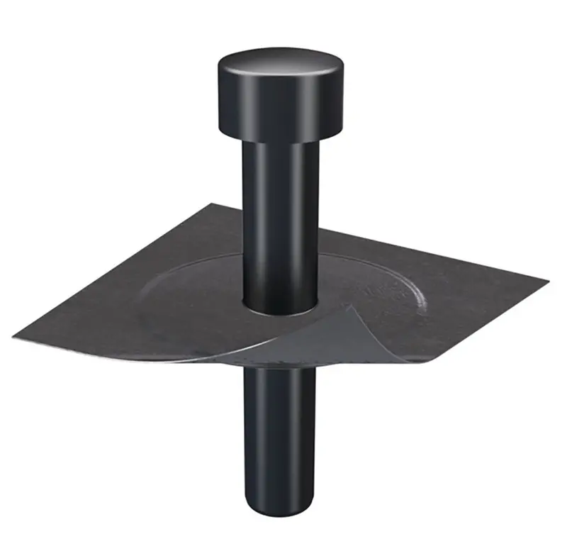 Klober Flavent Breather Extraction Vent With Pipe & Bitumen Skirt - 70Mm 1