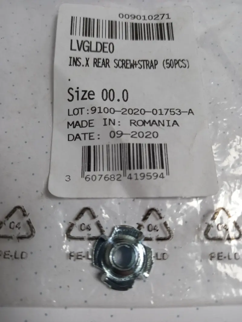 Lange Insert For Rear Screw & Strap 1