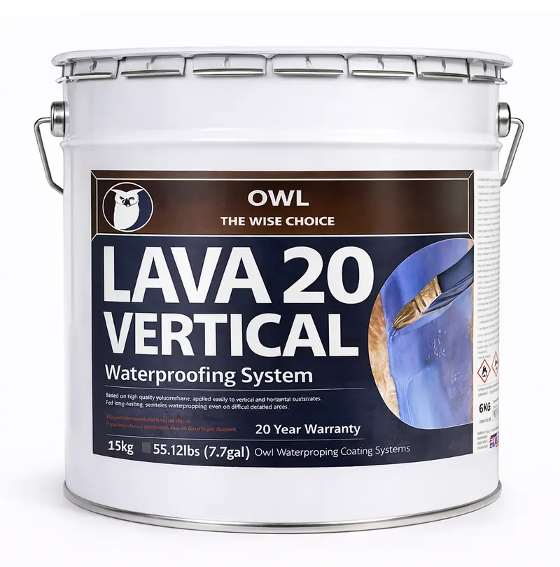 Lava 20 Vertical Liquid Waterproofing For Sloped & Vertical - 15Kg 1