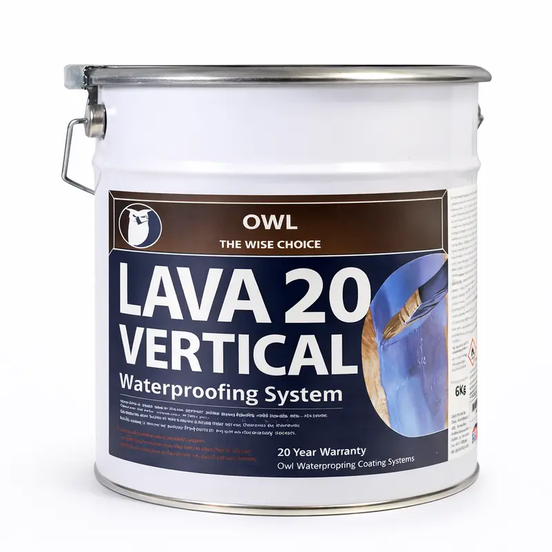 Lava 20 Vertical Liquid Waterproofing For Sloped & Vertical - 6Kg 1