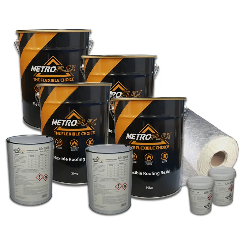 Metroflex Flexible Grp Fibreglass Roofing Kit With Primer - 28M2 1