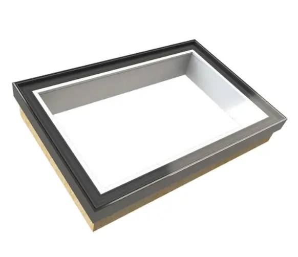 Roofglaze Skyway Fixed Flat Glass Rooflight With Insulated Timber Kurb 1