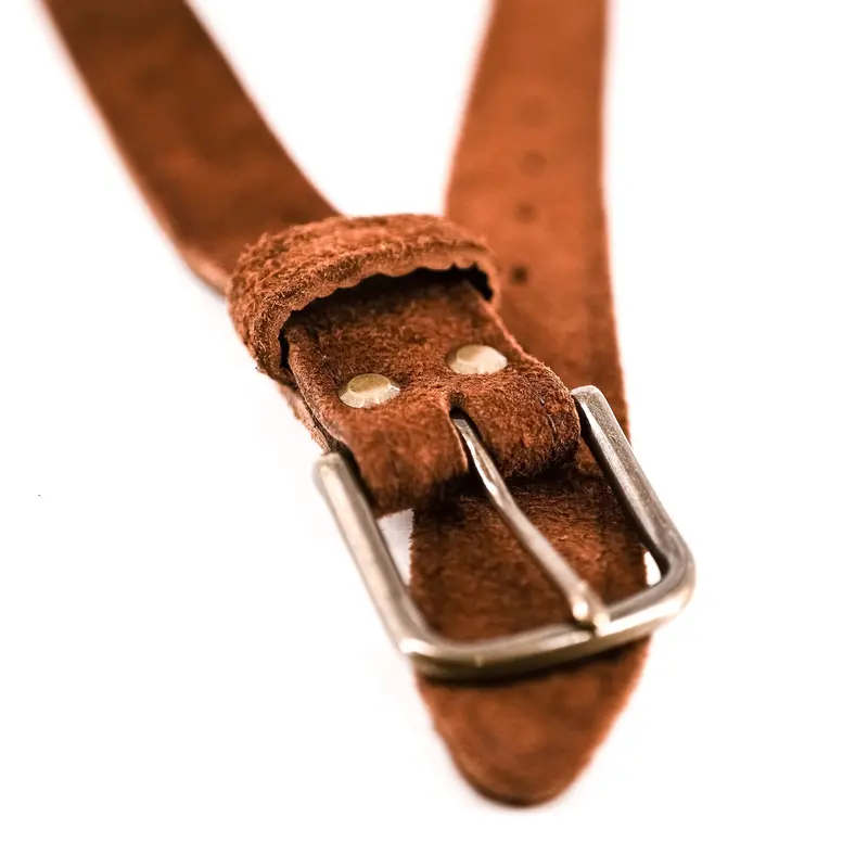 Rough Bison Leather Belt 1