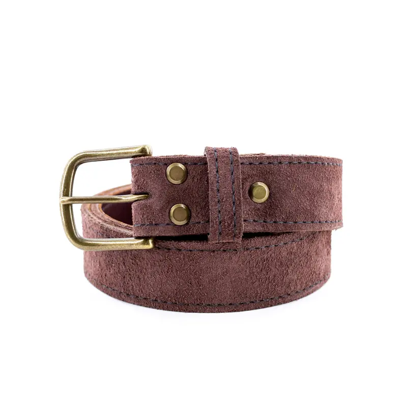 Rough Brown Leather Belt 1