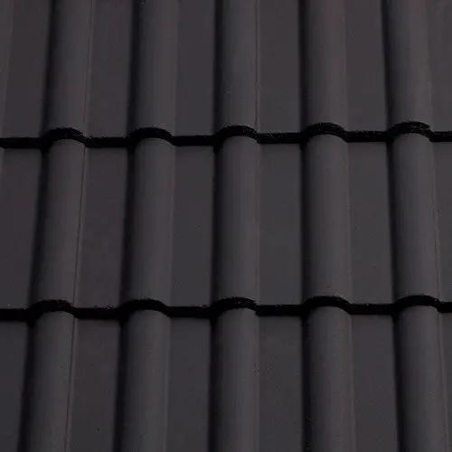 Sandtoft Concrete Double Roman Roof Tile - Dark Grey (Smoothfaced) 1