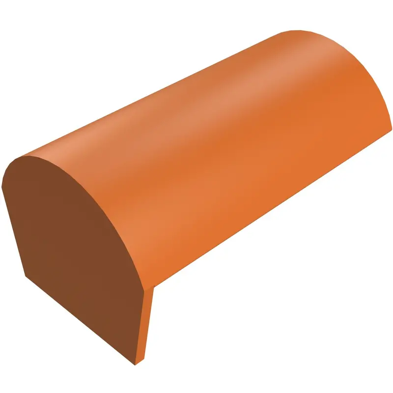 Sandtoft Duracoat Half Round Ridge With Block End 1