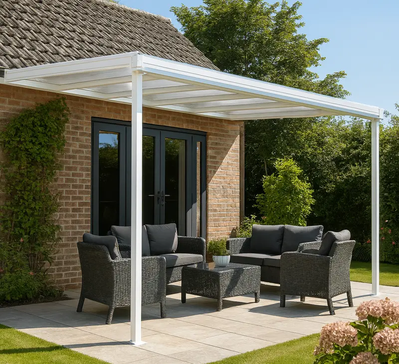 Storm Tassat Lean-To Aluminium Canopy Kit - White 1