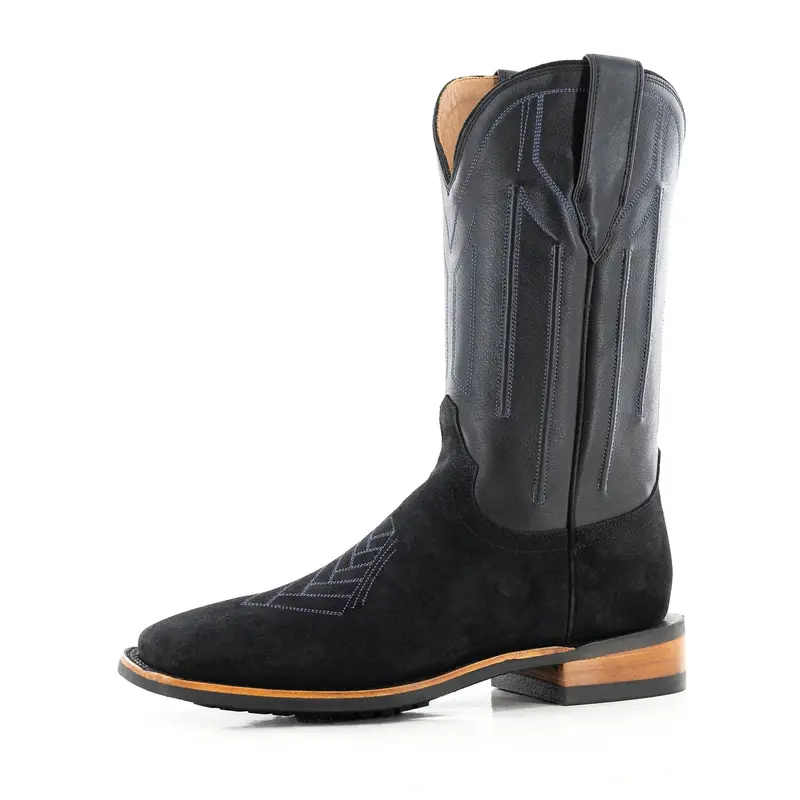The Buck - Coal Waxed Suede 1