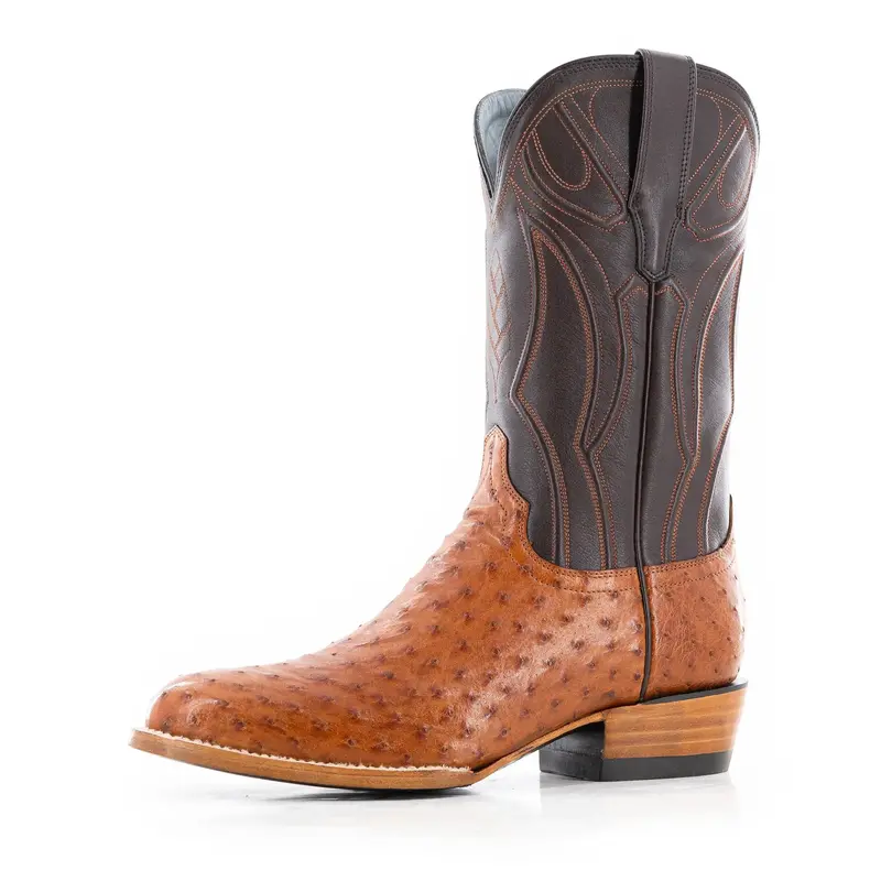 The Doc - Chocolate/Cognac Fq Ostrich 1