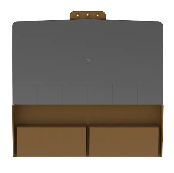 Timloc Low Profile Plain Roof Tile Vent - Brown 1