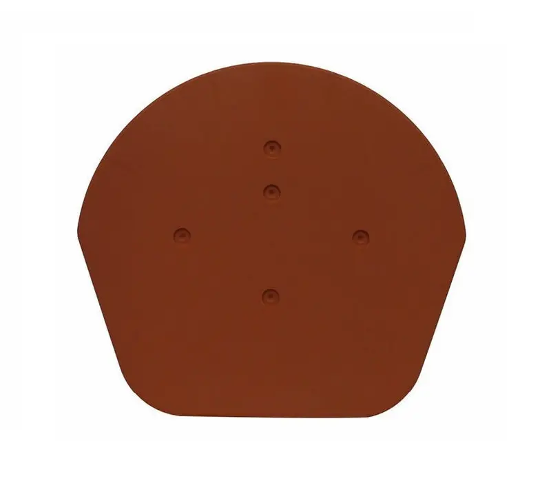 Timloc Universal Dry Fix Half Round Ridge End Cap – Terracotta 1