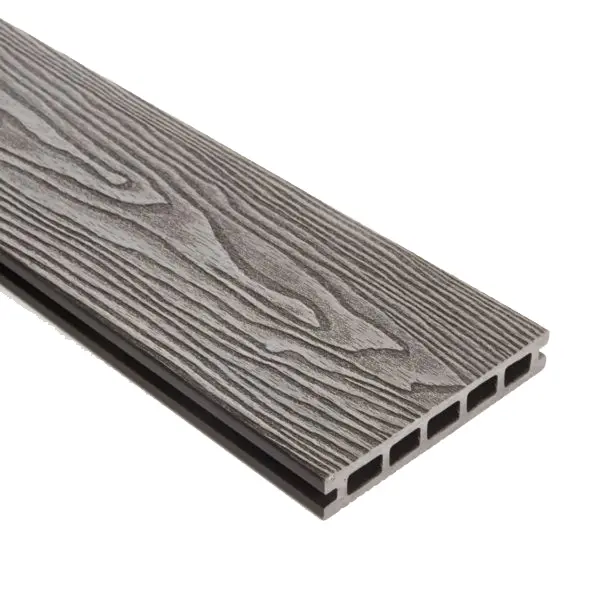 Triton Wpc Double Faced Composite Decking Board - Grey 3M 1