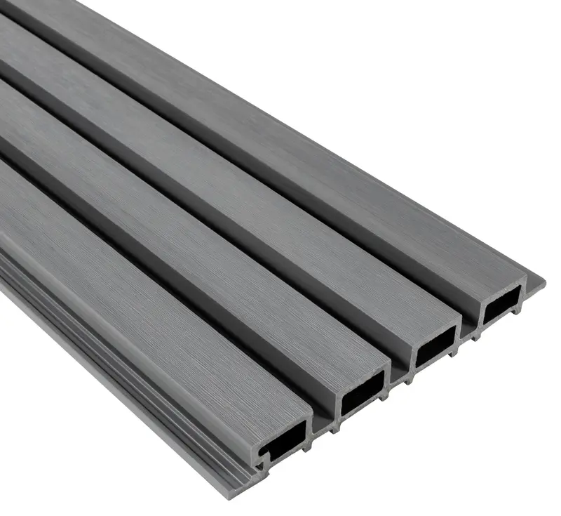 Triton Wpc Slatted Wall Cladding - Light Grey (2.5M) 1