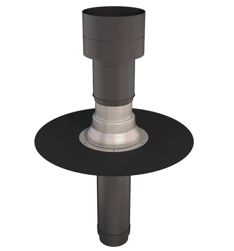 Ubbink Oft-1 131 Epdm Flat Roof Vent / Terminal (131Mm Diameter) 1