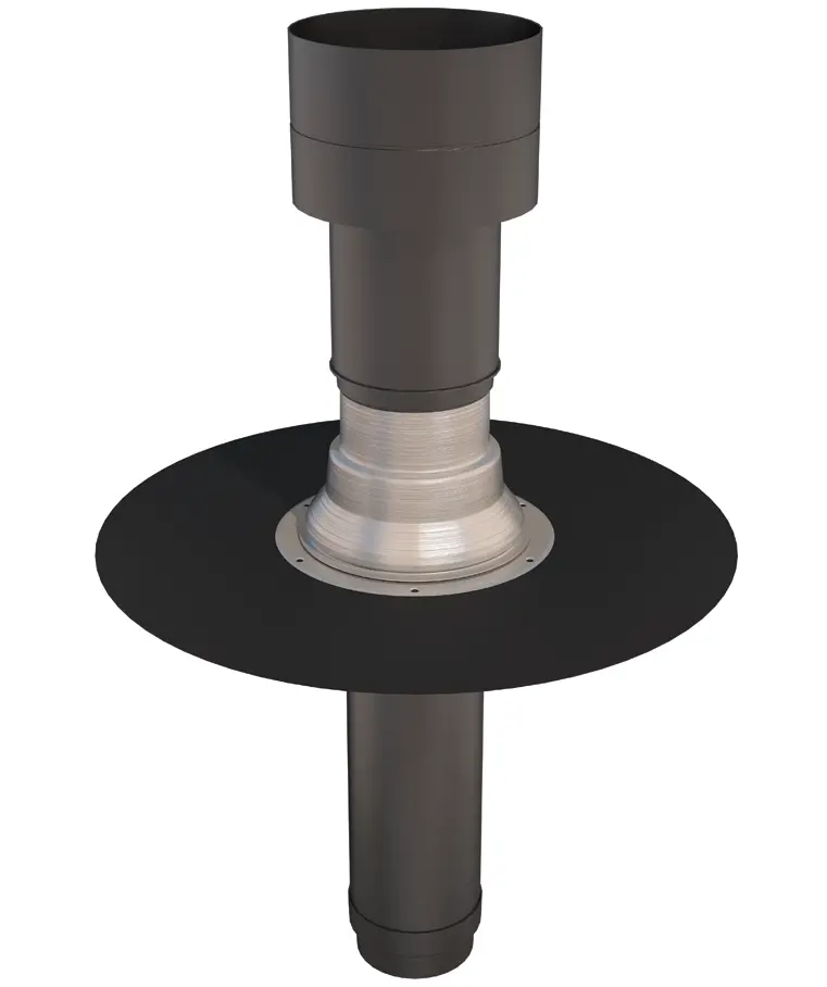 Ubbink Oft-1 166 Epdm Flat Roof Vent / Terminal (166Mm Diameter) 1