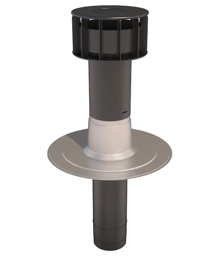 Ubbink Oft-4 Flat Roof Vent Terminal - Twin Wall (166Mm Diameter) 1