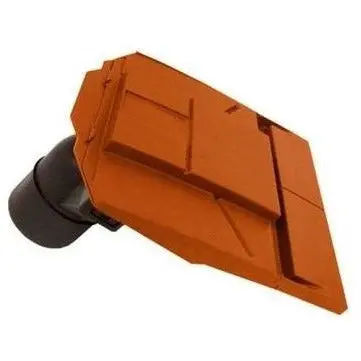 Ubbink Ub37 In-Line Plain Tile Vent With 100Mm Pipe - Terracotta 1