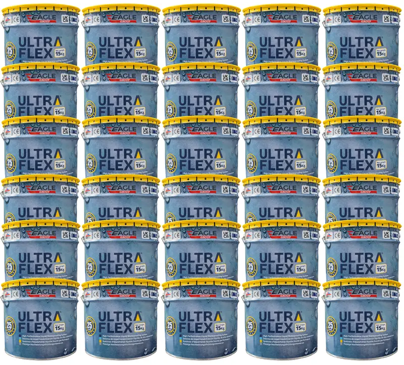 Ultraflex High Performance Pu Liquid Waterproofing - Grey 15Kg (Pallet Of 30) 1