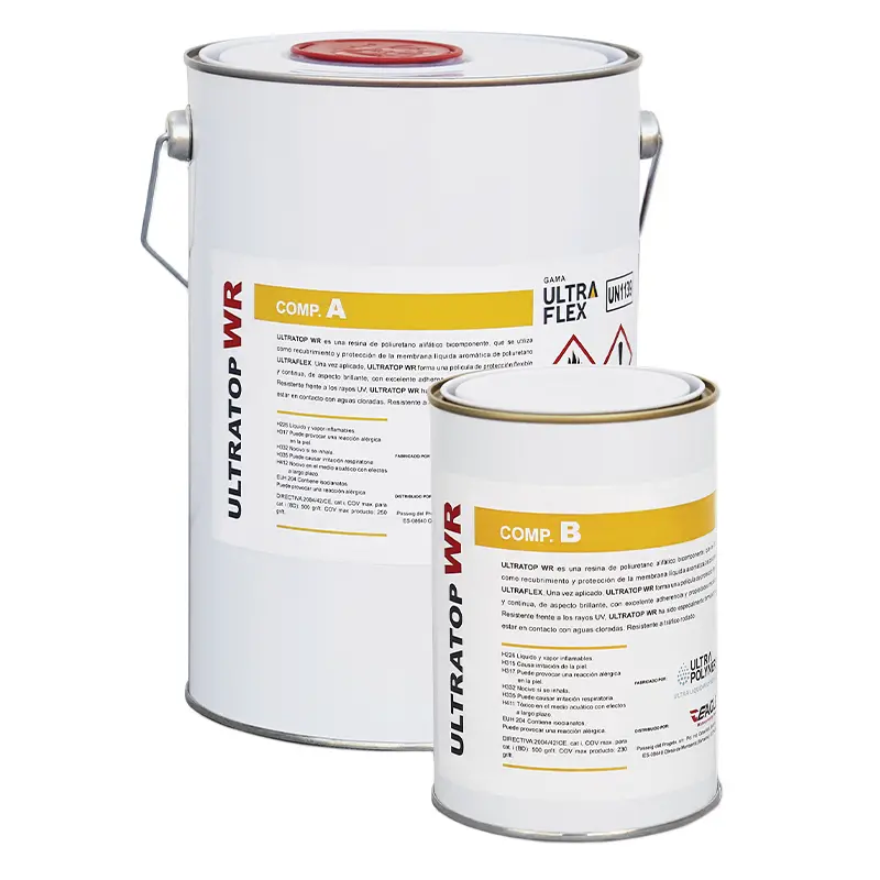 Ultraflex Ultratop Wr Two-Component Aliphatic Polyurethane Topcoat - Grey 5Kg 1