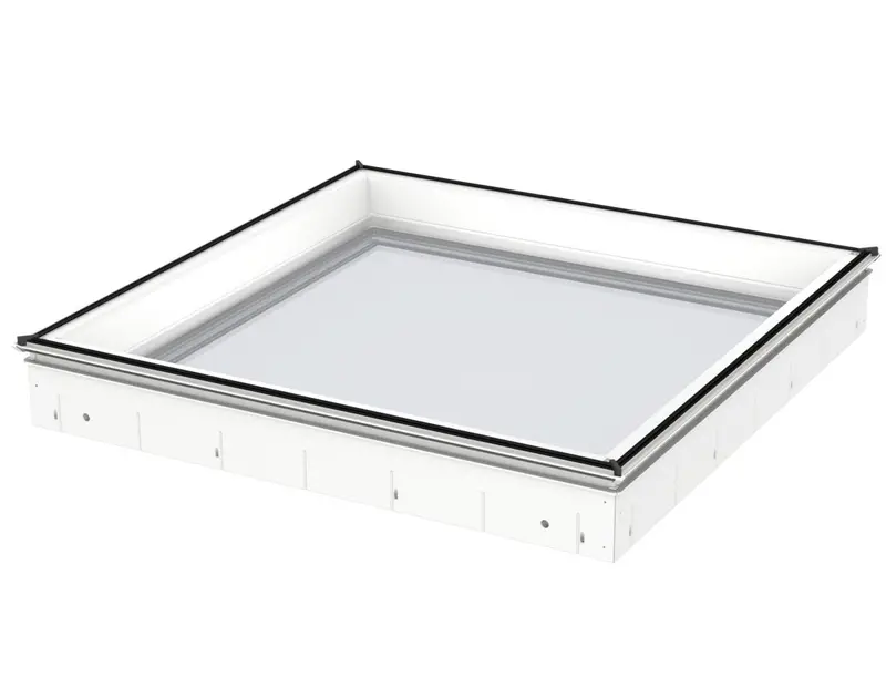 Velux Cfu 100100 0025Q Triple Glazed Fixed Flat Roof Window Base (100 X 100 Cm) 1