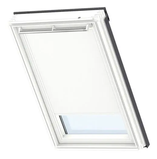 Velux Dkl Pk04 1025Swl Blackout Roller Blind 'White Line' - White 1