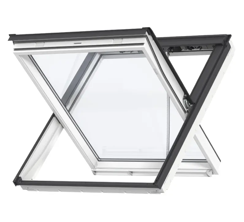 Velux Ggu Sk08 S40l02 White Polyurethane Smoke Ventilation System For Slate (114 X 140 Cm) 1