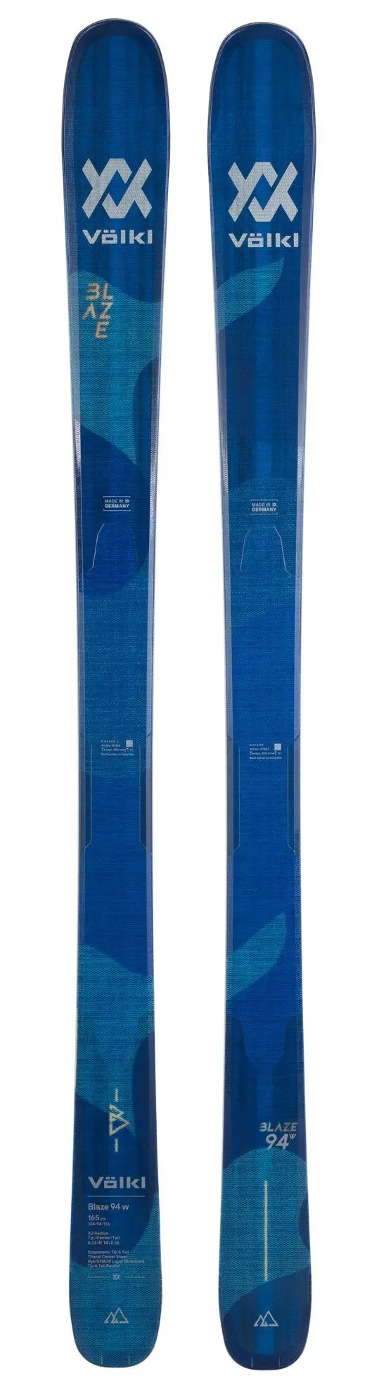 Volkl Blaze 94W Ladies Snow Skis 2023 1