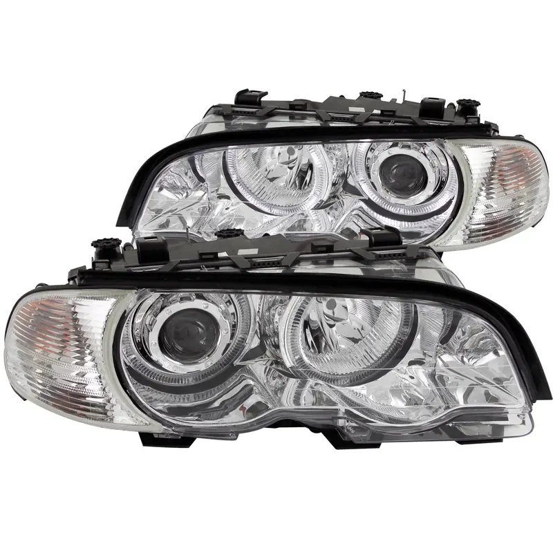 Anzo Usa 121268 Projector Headlight Assembly – Halo Ring Design, Clear Lens, Chrome Housing (Pair) 1