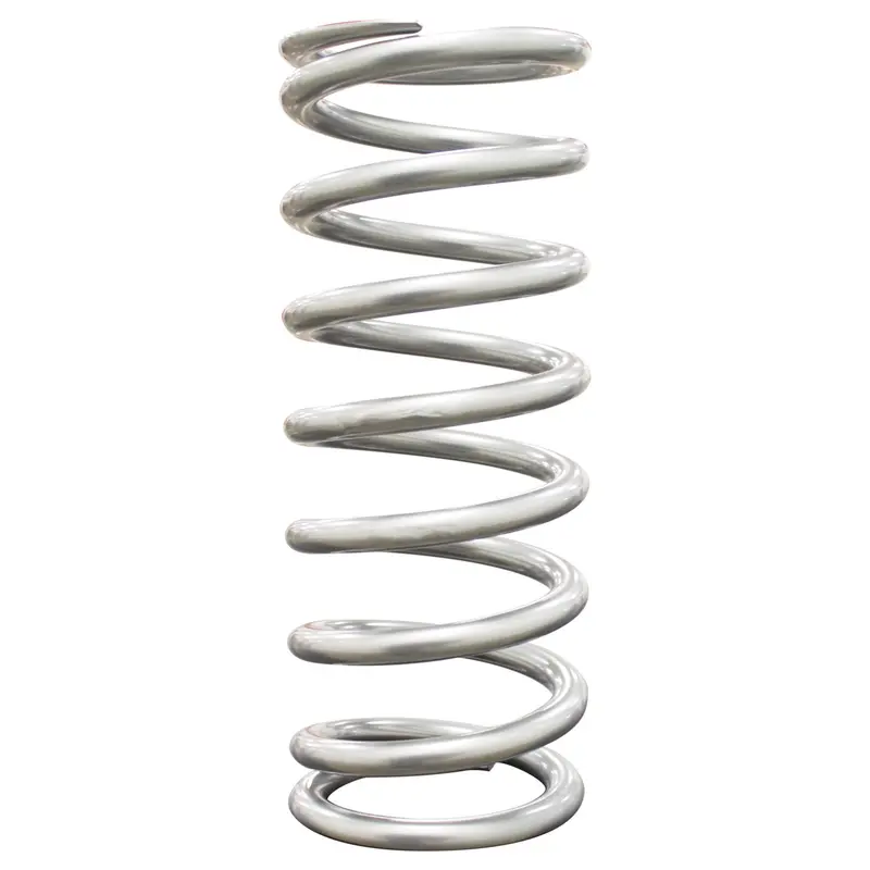 Qa1 10Ht325 High-Travel Coil Spring – Chrome-Silicon Steel, 2.5" Id, 10" Length, 325 Lb/In Rate, Silver Powder Coat 1