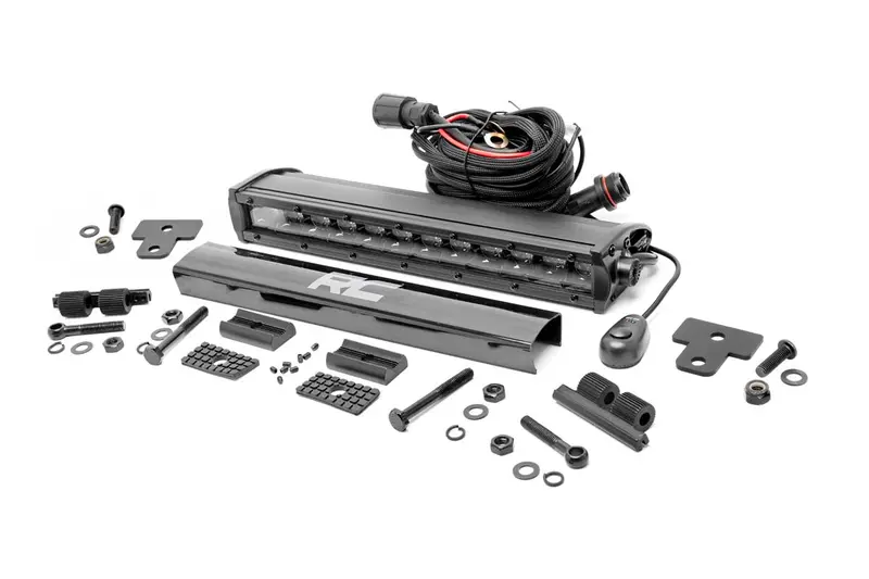 Rough Country 97001 12-Inch Recessed Led Bumper Kit – Black Series For Can-Am Defender (2016–2020) 1