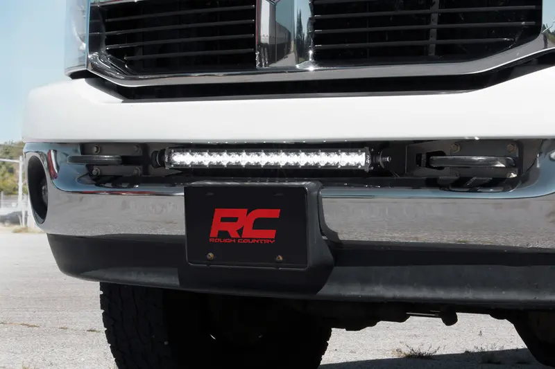 Rough Country Led Light Bar Mounting Kit — Hidden Bumper Installation For 2003–2018 Ram 2500/3500 (20" Bar) 1