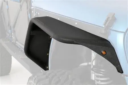 Smittybilt Flux Flare Front Fenders – Integrated Turn Signals, Fits 2007–2018 Jeep Wrangler Jk 1